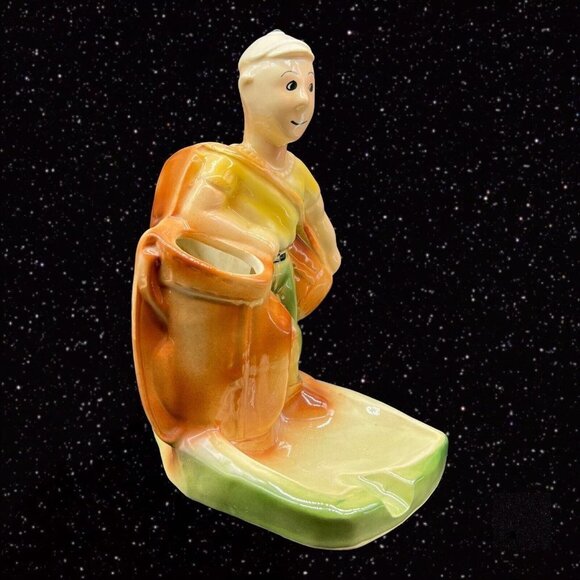 Golf Caddy Holder Caddie Laddie Jerks Socks Cincinnati Pottery Ashtray Vintage - Picture 2 of 10